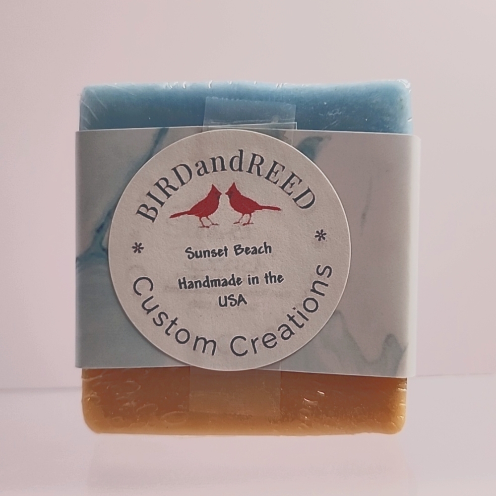 Hand Crafted Made in America Sunset Beach Soap 6 oz bar
